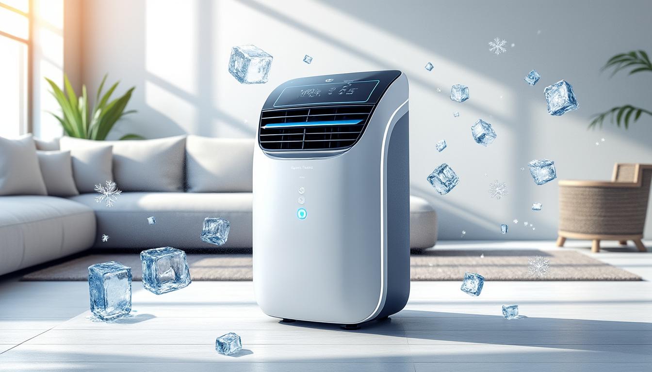 Meilleur climatiseur mobile dans un intérieur moderne