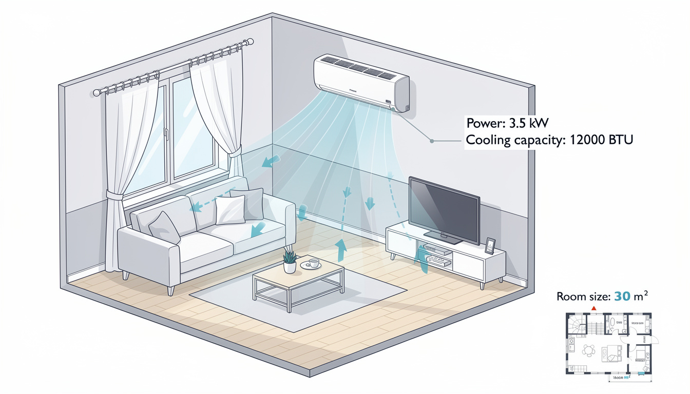 découvrez comment choisir la puissance idéale de votre climatiseur pour une pièce de 30m² afin d'assurer un confort optimal tout en économisant de l'énergie.